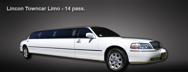 White Lincoln Stretched Limo
