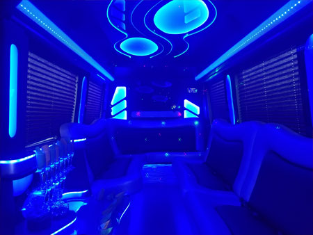 sprinter van interior Blue