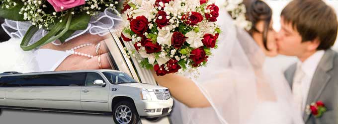 Los Angeles wedding party bus limousines